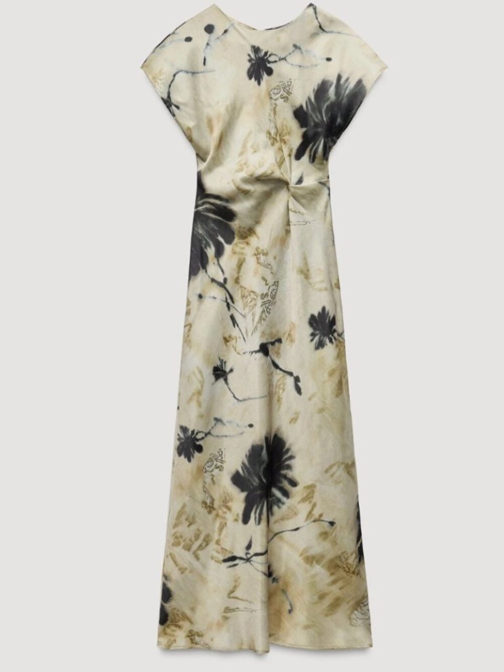 Zara Satin Effect Midi Dress